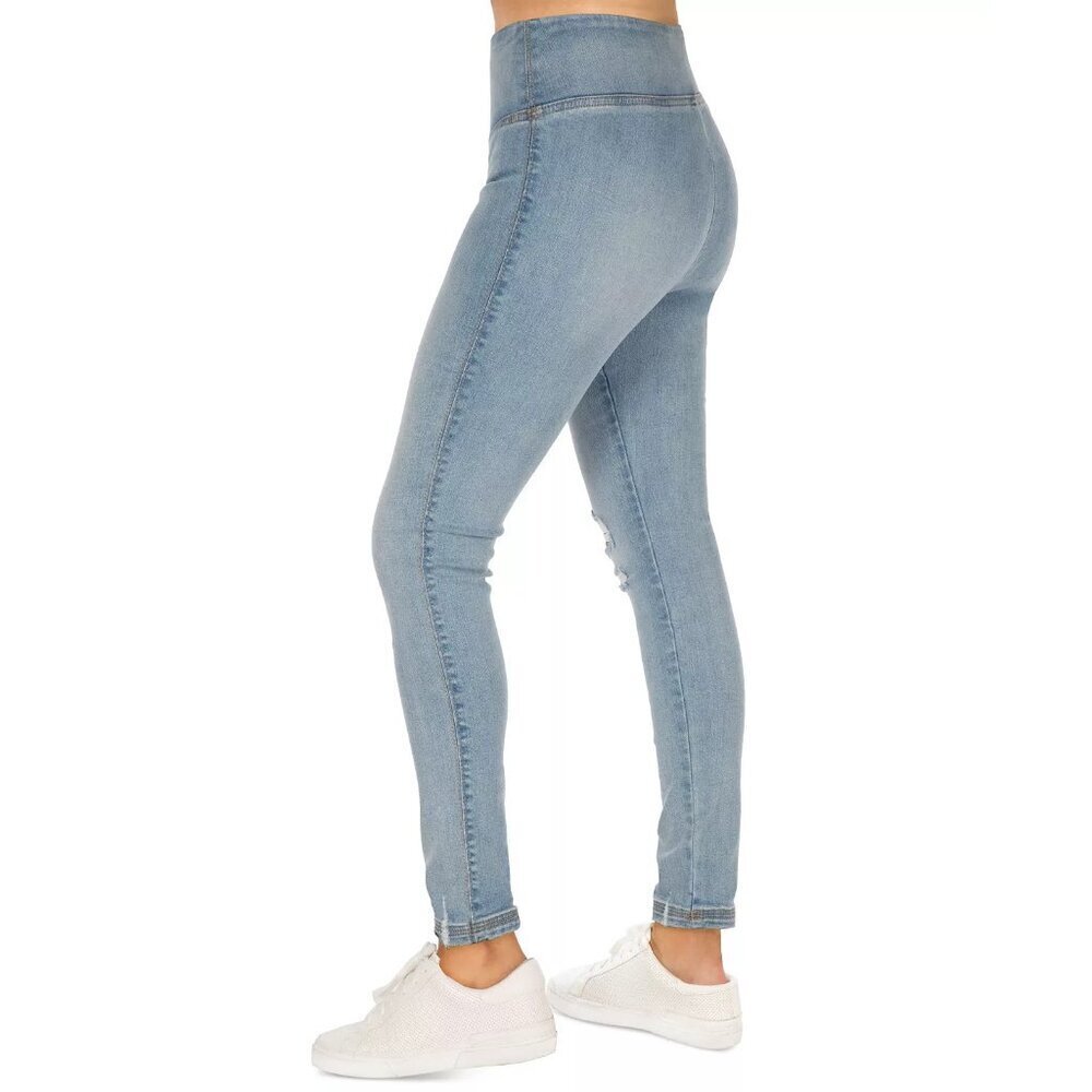 Rewash Juniors Size 1/25 Real Curve‎ High-Rise Pull-On Skinny Leg Jeggings Blue - Picture 2 of 10